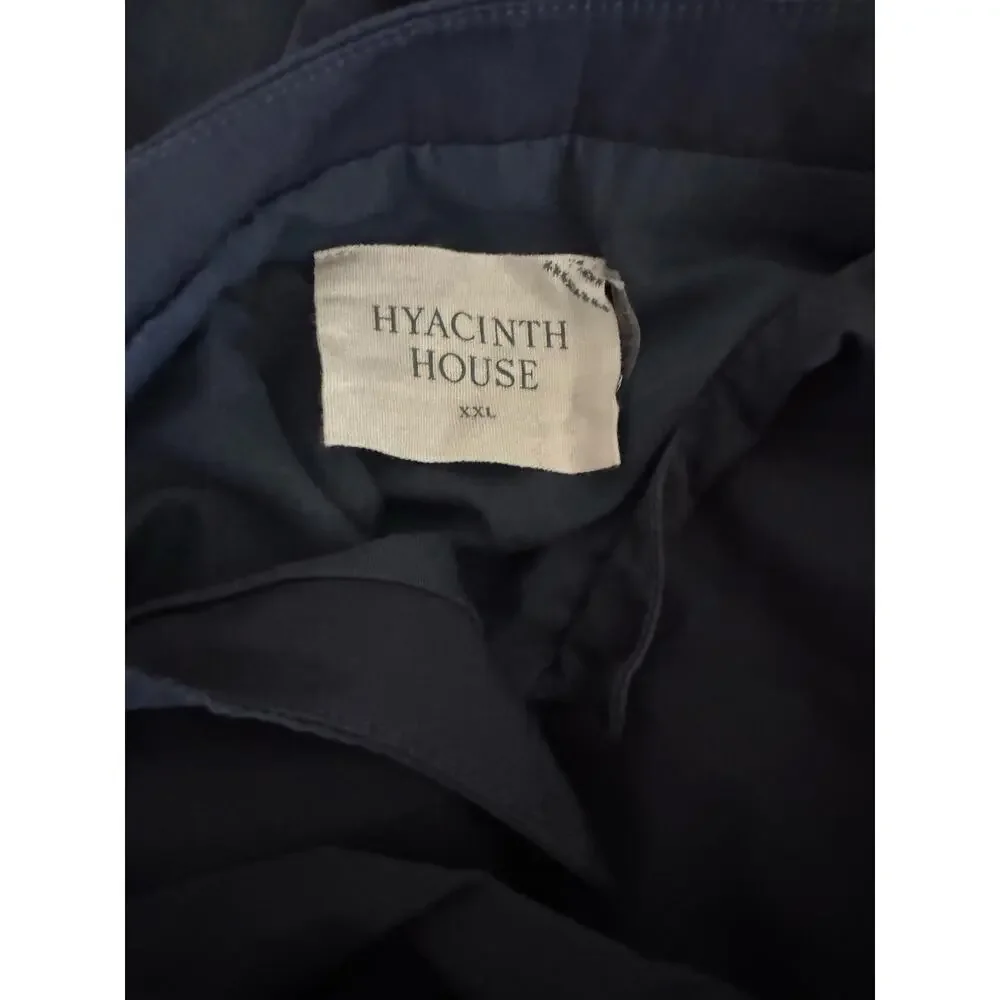 Hyacinth House Ellie Puff Sleeve Zip Front Mini Dress Navy XXL Tuckernuck - Picture 12 of 15